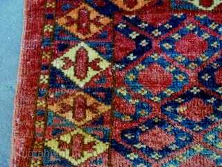 19th Century Turkmen Torba
Size: 100x32cm
Natural colors (except the apricot color is a little bit faded)                  