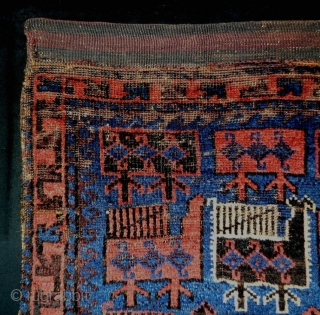 19th Century Bird Baluch Bagface
Size: 60x60cm (2.0x2.0ft)
Natural colors                         