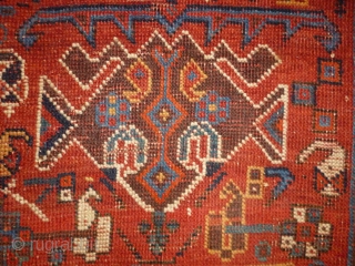1870/80 Afshar
Size: 140x206cm (4.7x6.9ft)
natural colors, woll on wool                         