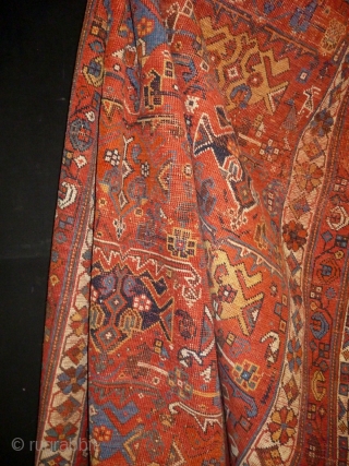 1870/80 Afshar
Size: 140x206cm (4.7x6.9ft)
natural colors, woll on wool                         