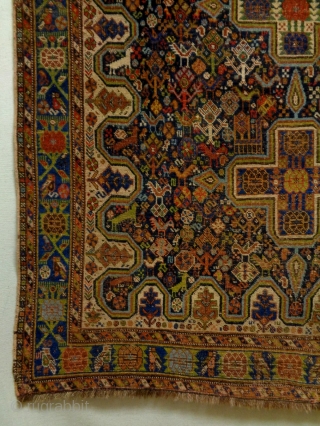 Universal Qasqhay/Kashkuli
Size: 127x163cm
Natural colors, made in circa 1910                         