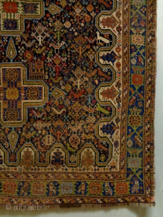 Universal Qasqhay/Kashkuli
Size: 127x163cm
Natural colors, made in circa 1910                         