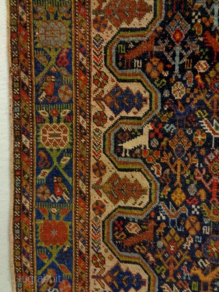 Universal Qasqhay/Kashkuli
Size: 127x163cm
Natural colors, made in circa 1910                         