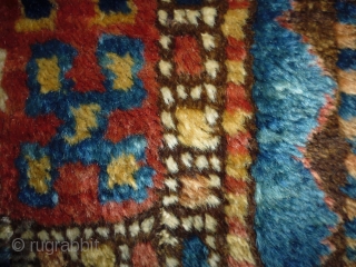 1880 karabag kazak
Size: 133x245cm (4.4x6.2ft)
Natural colors, super wool quality, the brown color is oxidation, there is one old repair at the selvage (see pic. 11)        