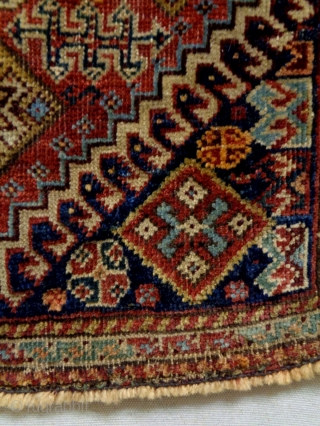 Universal Qasqhay Bagface
Size: 49x51cm (1.6x1.7ft)
Natural colors, made in circa 1910                       