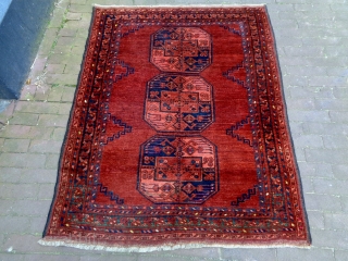 Ersari Rug
Size: 104x134cm (3.5x4.5ft)
Natural colors, made in circa 1910/20                        