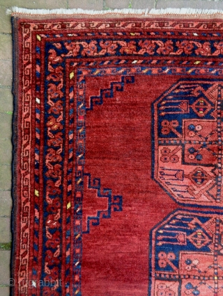 Ersari Rug
Size: 104x134cm (3.5x4.5ft)
Natural colors, made in circa 1910/20                        