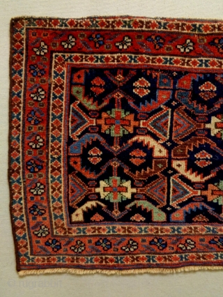 Fine Afshar Bagface
Size: 77x44cm (2.6x1.5ft)
Natural colors, made in circa 1910                       