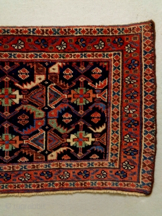 Fine Afshar Bagface
Size: 77x44cm (2.6x1.5ft)
Natural colors, made in circa 1910                       