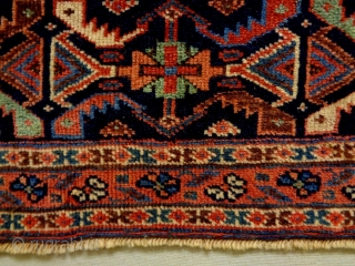 Fine Afshar Bagface
Size: 77x44cm (2.6x1.5ft)
Natural colors, made in circa 1910                       