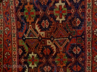 Fine Afshar Bagface
Size: 77x44cm (2.6x1.5ft)
Natural colors, made in circa 1910                       