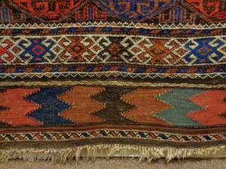 Universal Baluch 
Size: 117x210cm
Natural colors (except the red color is not natural), made in circa 1910/20.                 