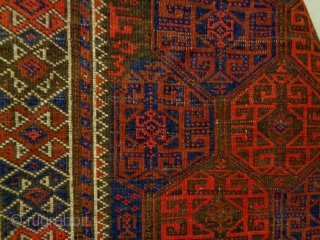 Universal Baluch 
Size: 117x210cm
Natural colors (except the red color is not natural), made in circa 1910/20.                 