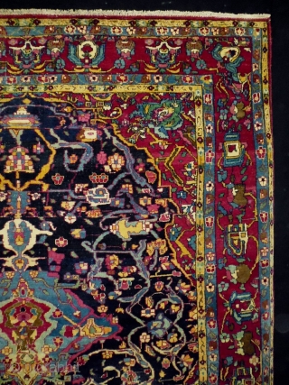 Very Fine Isfahan
Size: 140x183cm (4.7x6.1ft)
Natural colors, super wool quality, made in circa 1910                    