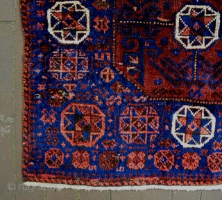 19th Century Baluch Bagface Fragment
Size: 69x60cm
Natural colors, there are old repairs                      