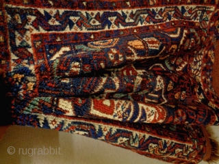 Fine Kamseh Bagface
Size: 64x68cm
Natural colors, made in circa 1910/20                        