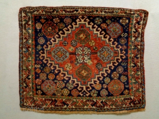 Fine Qashqhay Bagface
Size: 62x62cm
Natural colors, made in the period 1910                       