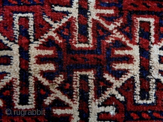 Special Pattern Baluch
Size: 57x100cm (1.9x3.3ft)
Natural colors, the selvages are not original, made in circa 1910                  