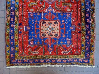 Karaja Runner
Size: 93x325cm
Natural colors, wool on wool, ,made in circa 1910, there are two old repairs at the headends.              