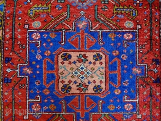 Karaja Runner
Size: 93x325cm
Natural colors, wool on wool, ,made in circa 1910, there are two old repairs at the headends.              