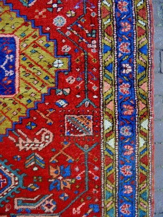 Karaja Runner
Size: 93x325cm
Natural colors, wool on wool, ,made in circa 1910, there are two old repairs at the headends.              