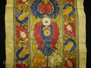 Ottoman Syrian Textile
Size: 50x180cm (1.7x6.0ft)
Natural colors, it is used to be hung up, circa 80-90 years old                