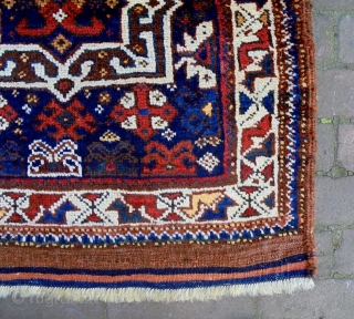 Kamseh/Qasqhay Bagface 
Size: 63x67cm 
Natural colors, made in circa 1910/20                       