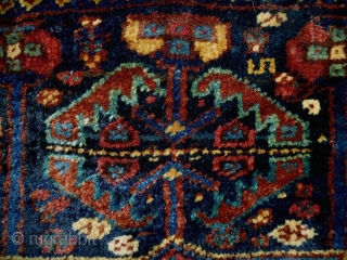 Kamseh Bagface
Size: 83x72cm (2.8x2.4ft)
Natural colors, made in circa 1910, there is one old repair (see pic. 7)                