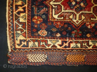 Kamseh Bagface
Size: 68x69cm (2.3x2.3ft)
Natural colors, circa 90-100 years old                        