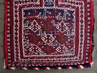 Soumakh Herki Salt Bag
Size: 44x60cm (1.5x2.0ft)
Natural colors, circa 80 years old                      