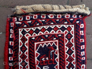 Soumakh Herki Salt Bag
Size: 44x60cm (1.5x2.0ft)
Natural colors, circa 80 years old                      