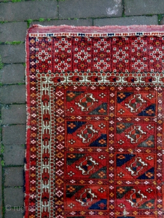 1880 Tekke Rug
Size: 90x108cm (3.0x3.6ft)
Natural colors                           