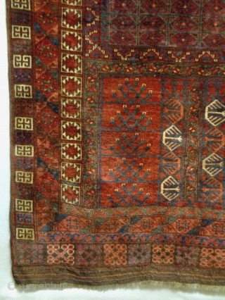 Turkmen Ensi
Size: 140x189cm (4.7x6.3ft)
Natural colors, the condition is good, made in circa 1910                    