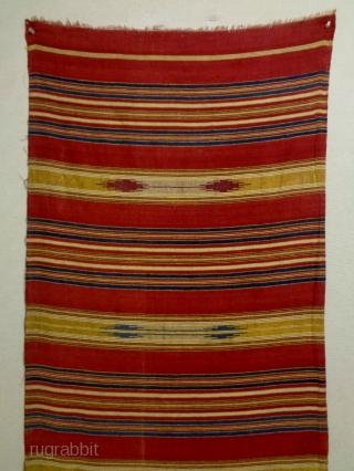 19th Century Fine Syrian Textile
Size: 63x269cm
Natural colors, gold thread                        