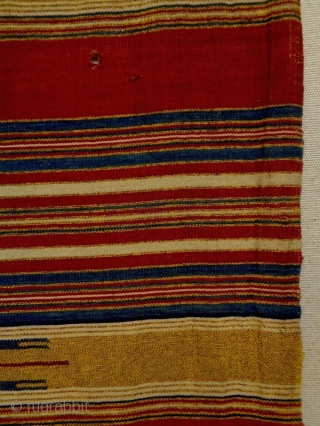 19th Century Fine Syrian Textile
Size: 63x269cm
Natural colors, gold thread                        