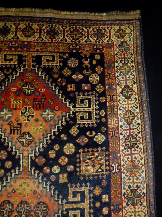 Kashkuli/Qasqhay
Size: 150x233cm (5.0x7.8ft)
Natural colors, made in circa 1910/20                         
