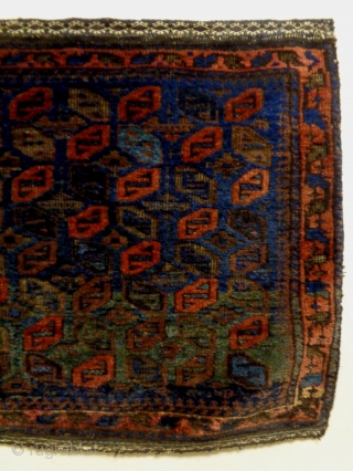 19th Century Baluch Bagface
Size: 68x52cm (2.3x1.7ft)
Natural colors                          