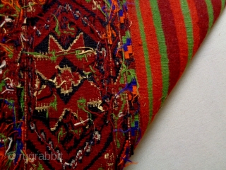 Kurdish Malatya Bag
Size: 36x51cm
there is gold thread, made in period 1920                      