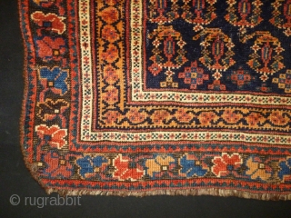 Kurd Boteh Fragment
Size: 66x52cm (2.2x1.7ft)
Natural colors, circa 90 years old, there is stain (see picture 2).                 