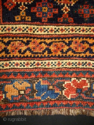 Kurd Boteh Fragment
Size: 66x52cm (2.2x1.7ft)
Natural colors, circa 90 years old, there is stain (see picture 2).                 