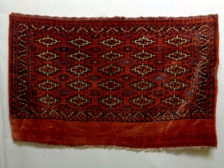 19th Century Fine Turkmen Cuval
Size: 113x74cm (3.8x2.5ft)
Natural colors                         