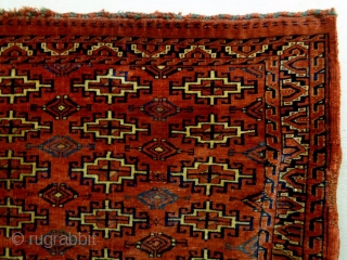 19th Century Fine Turkmen Cuval
Size: 113x74cm (3.8x2.5ft)
Natural colors                         