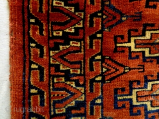 19th Century Fine Turkmen Cuval
Size: 113x74cm (3.8x2.5ft)
Natural colors                         