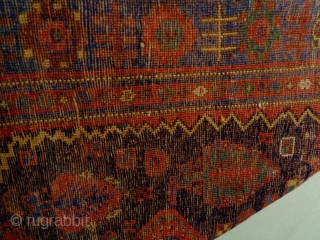 Kurdish Rug
Size: 139x225cm
Natural colors, made in circa 1910, there is an old repair at the bottom headend.                