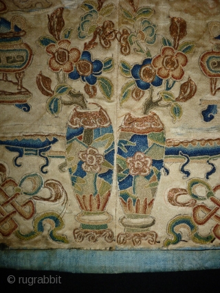 1850/70 Chinese Textile
Size: 30x51cm (1.0x1.7ft)
Natural colors                           