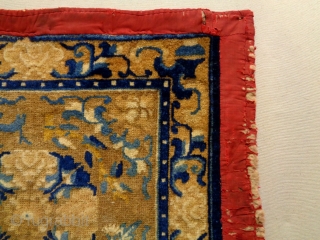 Early 19th Century Chinese Ningxia 
Size: 68x65cm
Natural colors                         