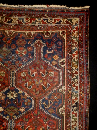 Qasqhay /Kashkuli
Size: 115x150cm (3.8x5.0ft)
Natural colors, circa 90 years old                        