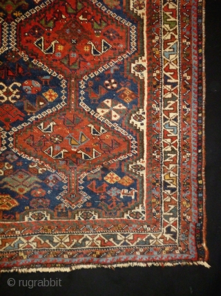 Qasqhay /Kashkuli
Size: 115x150cm (3.8x5.0ft)
Natural colors, circa 90 years old                        