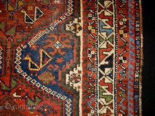 Qasqhay /Kashkuli
Size: 115x150cm (3.8x5.0ft)
Natural colors, circa 90 years old                        