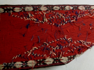 19th Century Caucasian Tent Band Fragment
Size: 30x194cm (1.0x6.5ft) and 30x216cm (1.0x7.2ft)
Natural colors                     